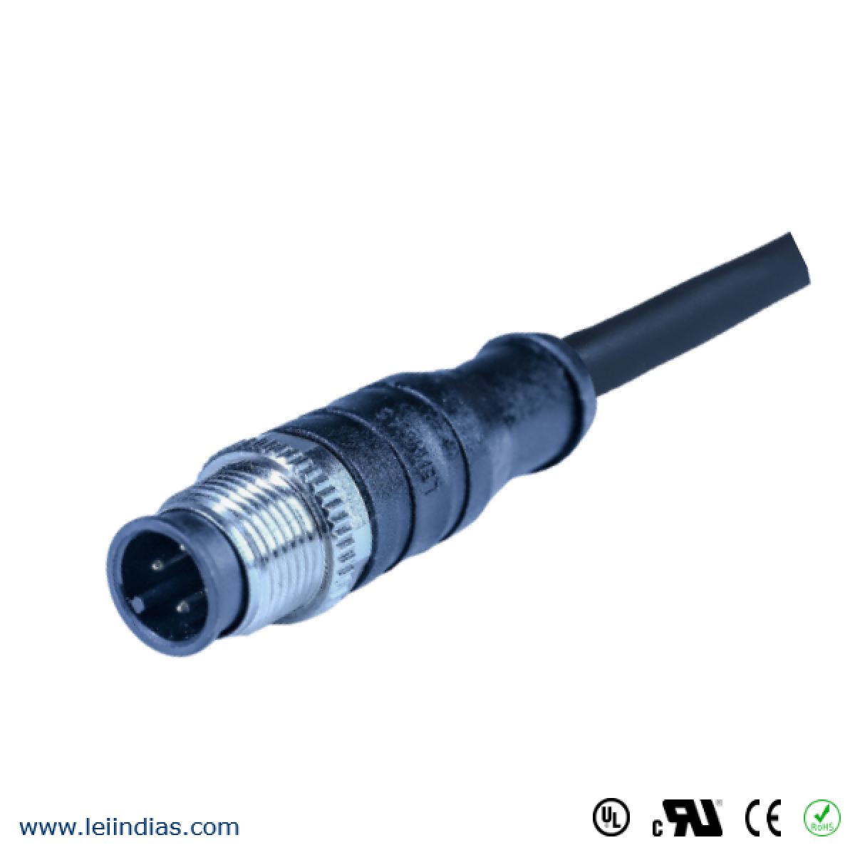 M12 Connector 4 Pin Female Sensor Cable | LEI INDIA